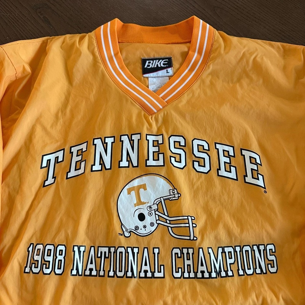 VTG University of Tennessee BIKE Satin Pullover Jacket 1998 VOLUNTEERS Large